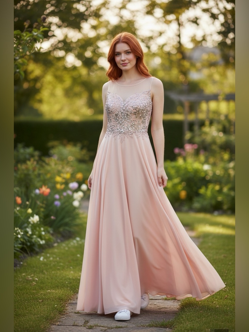 SHAIL K Rhinestone Gown NWT